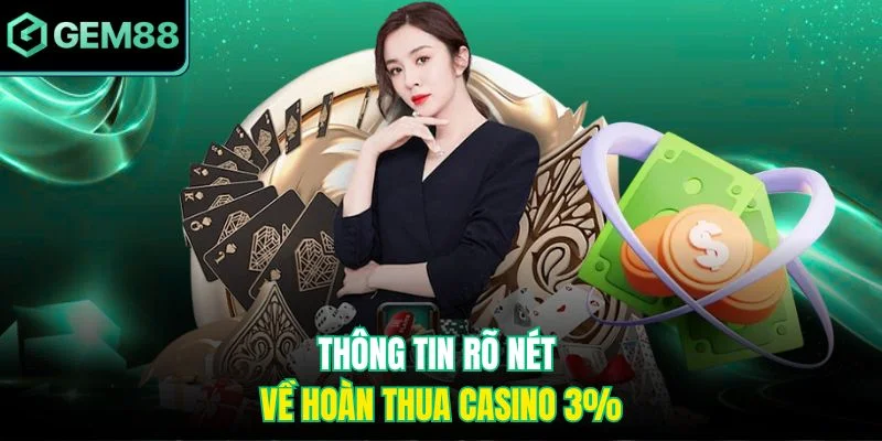 Thông tin rõ nét về hoàn thua casino 3%